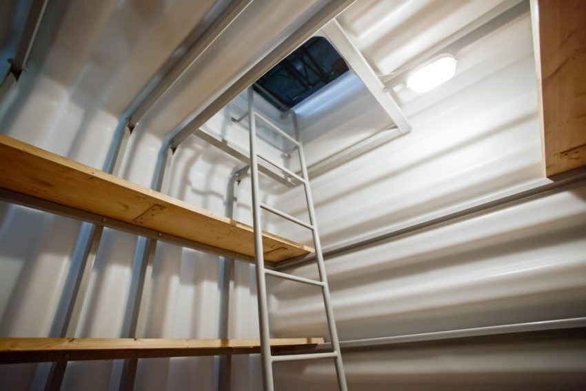 Plastic cellar Vityaz from the inside Plastic cellar Vityaz from the inside