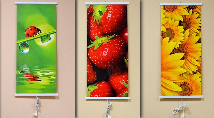 Trio vægmonterede filmvarmere giver dig mulighed for at anvende ethvert mønster, du ønsker Trio vægmonterede filmvarmere giver dig mulighed for at anvende ethvert mønster, du ønsker