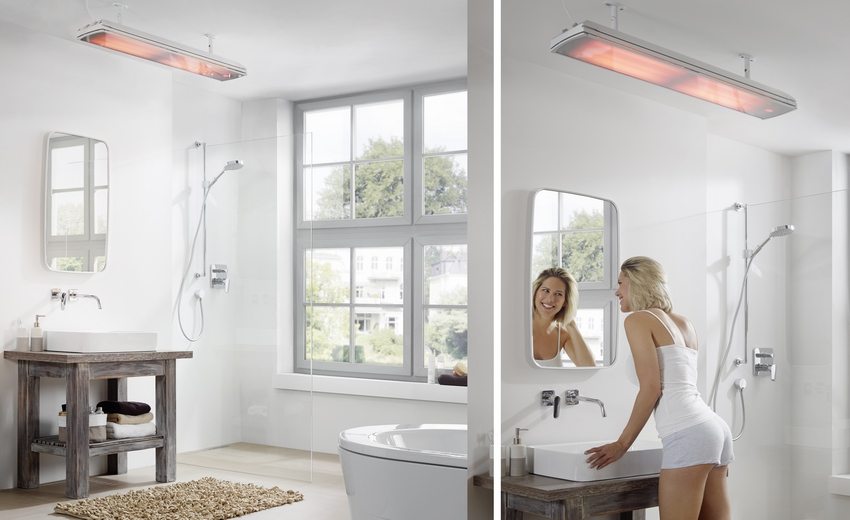 To heat the bathroom, you must use devices specially designed for work in high humidity conditions. To heat the bathroom, you must use devices specially designed for work in high humidity conditions.