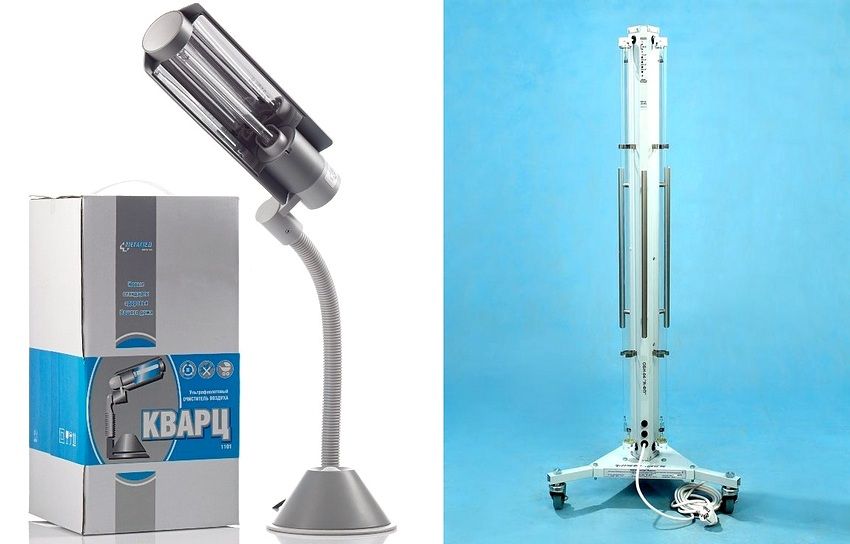 Forskellige modeller af mobile kvartsbestrålere til boliger Forskellige modeller af mobile kvartsbestrålere til boliger