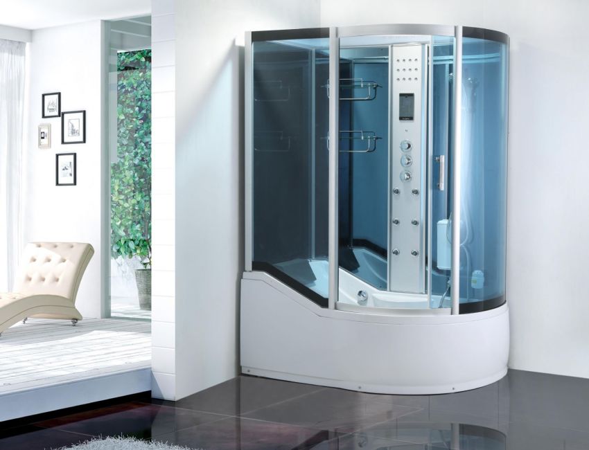 Asymetrický hydrobox s hydromasážou Asymetrický hydrobox s hydromasážou