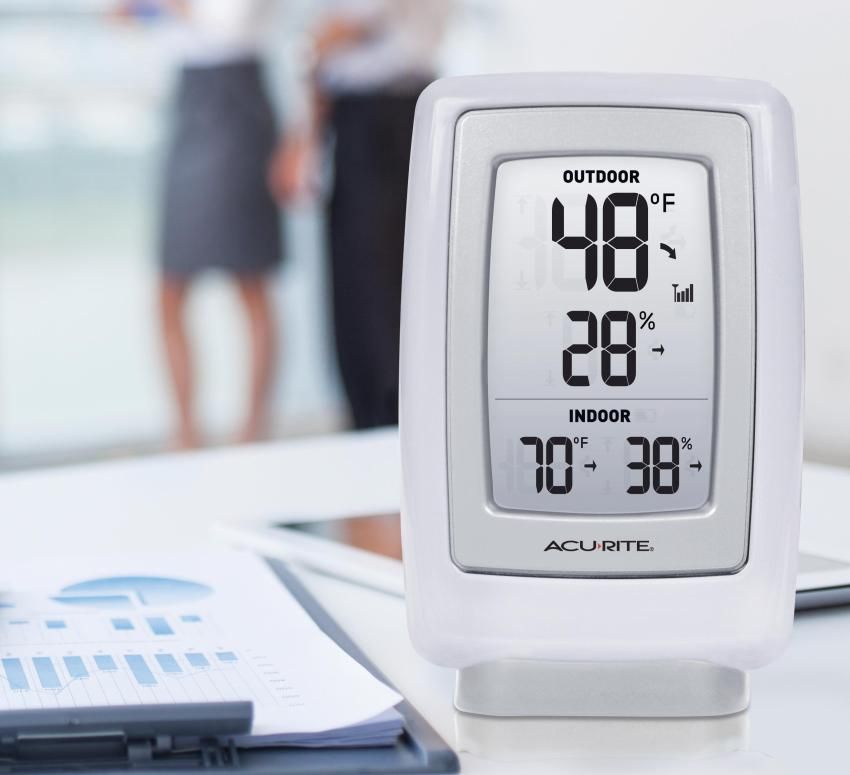 Ẩm kế điện tử hiển thị độ ẩm trong nhà và ngoài trời Ẩm kế điện tử hiển thị độ ẩm trong nhà và ngoài trời