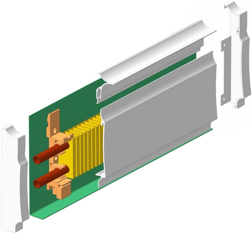 Elektrische warme Sockelleistenkonstruktion Elektrische warme Sockelleistenkonstruktion