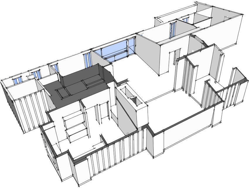 Projekt parterowego domu z paneli SIP Projekt parterowego domu z paneli SIP