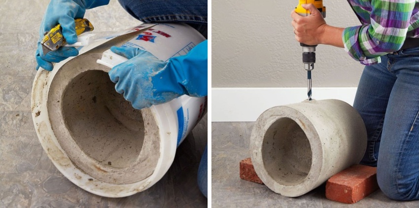 Bước 5 & 6: Tháo chảo nhựa và lắp lỗ thoát nước Bước 5 & 6: Tháo chảo nhựa và lắp lỗ thoát nước