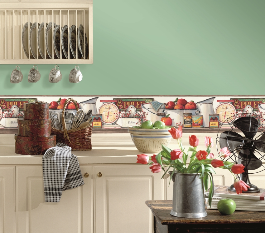 หนึ่งในตัวเลือกสำหรับการวางเส้นขอบในห้องครัว หนึ่งในตัวเลือกสำหรับการวางเส้นขอบในห้องครัว