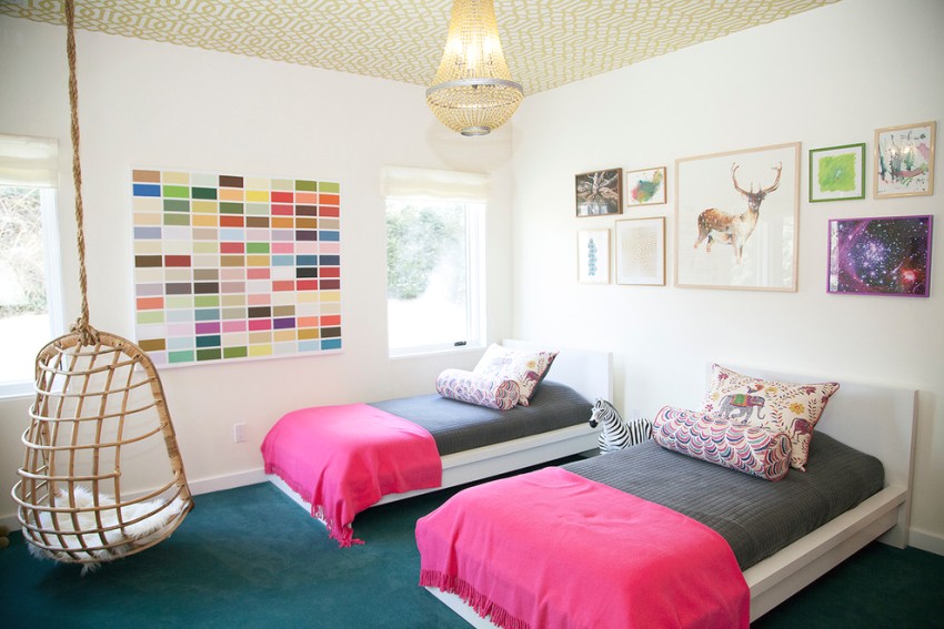 سريرين مريحين في غرفة البنات سريرين مريحين في غرفة البنات