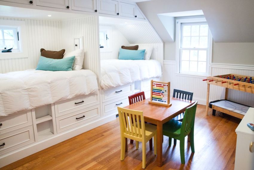 غرفة أطفال صغار في العلية غرفة أطفال صغار في العلية