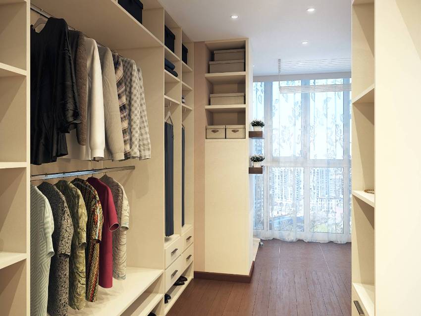 Garderoba o prostym i eleganckim designie Garderoba o prostym i eleganckim designie