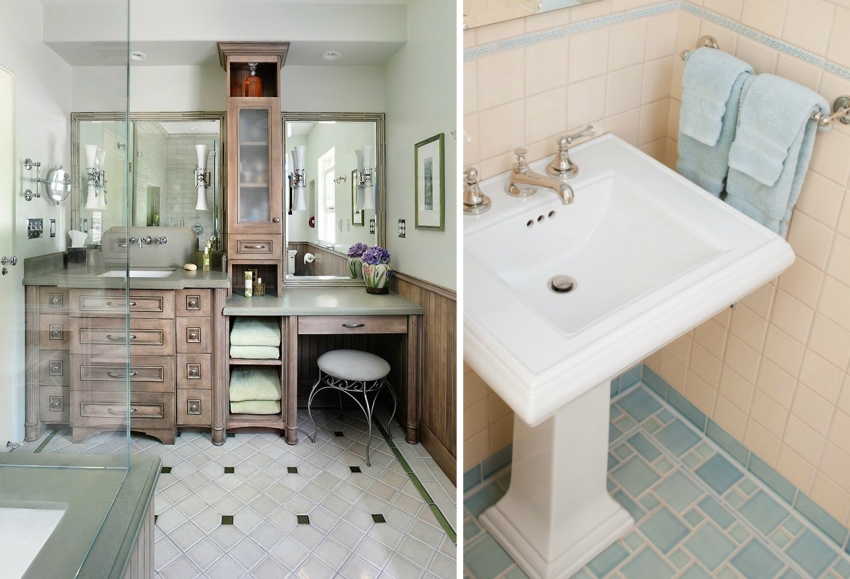 Η απόχρωση του πλακιδίου πρέπει να επιλεγεί λαμβάνοντας υπόψη το χρώμα των επίπλων και των υδραυλικών Η απόχρωση του πλακιδίου πρέπει να επιλεγεί λαμβάνοντας υπόψη το χρώμα των επίπλων και των υδραυλικών