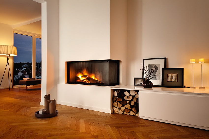 עיצוב פנים לסלון עם אח בסגנון מודרני עיצוב פנים לסלון עם אח בסגנון מודרני