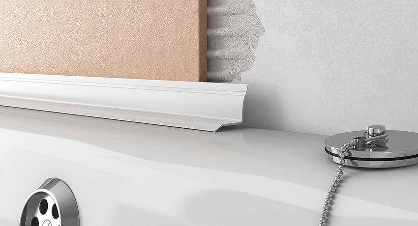 Skjørtbrett for badekar: pen og praktisk utforming av skjøter