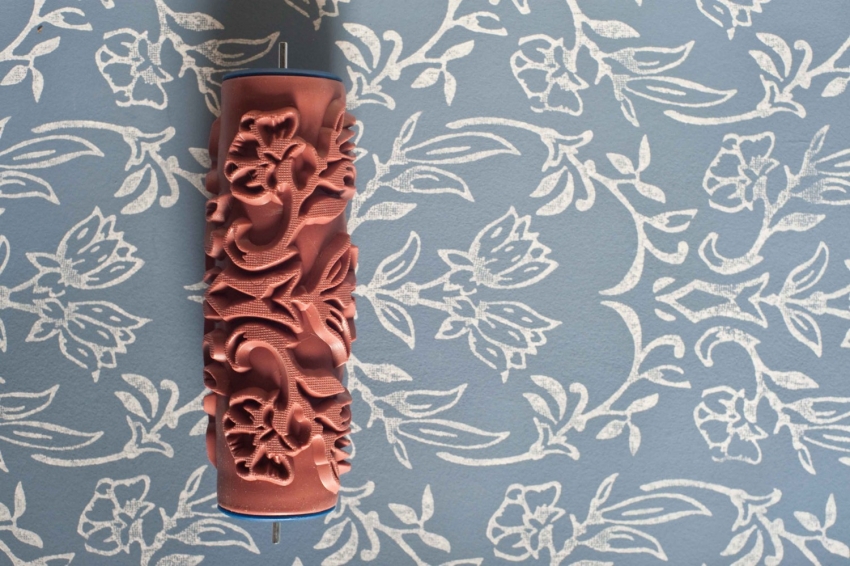 צבע מרקם וגליל מרקם יוצרים גימור יפה הדומה לטפט וינטאג ' צבע מרקם וגליל מרקם יוצרים גימור יפה הדומה לטפט וינטאג '