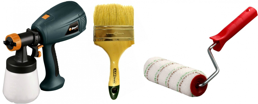 เครื่องมือสำหรับปิดผนังด้วยสีประเภทต่างๆ เครื่องมือสำหรับปิดผนังด้วยสีประเภทต่างๆ