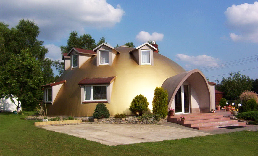 Ang Monolithic domed house na gawa ng teknolohiyang Hapon na may pinalawak na polystyrene cladding Ang Monolithic domed house na gawa ng teknolohiyang Hapon na may pinalawak na polystyrene cladding