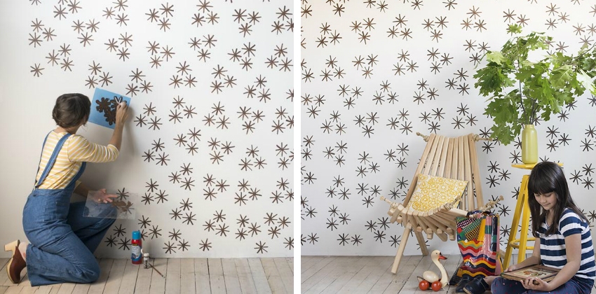 Pentru a face un desen simplu mai interesant, puteți folosi vopsea cu efect decorativ - cu un luciu auriu, velur sau cu adăugarea de paiete Pentru a face un desen simplu mai interesant, puteți folosi vopsea cu efect decorativ - cu un luciu auriu, velur sau cu adăugarea de paiete