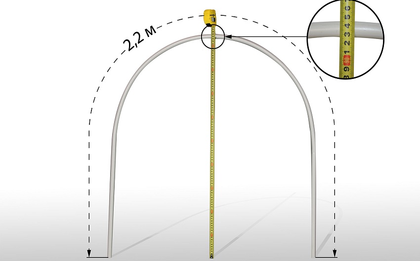 طول قوس الدفيئة طول قوس الدفيئة