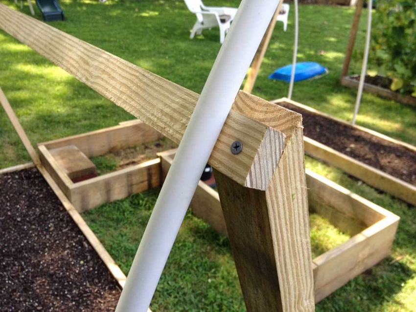 За да държите дървените части на оранжерията заедно, по-добре е да използвате самонарезни винтове, а не пирони. За да държите дървените части на оранжерията заедно, по-добре е да използвате самонарезни винтове, а не пирони.