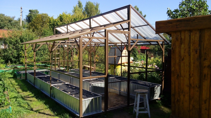 Благодарение на гъвкавостта на поцинкования профил, оранжерията може да получи всякаква форма Благодарение на гъвкавостта на поцинкования профил, оранжерията може да получи всякаква форма