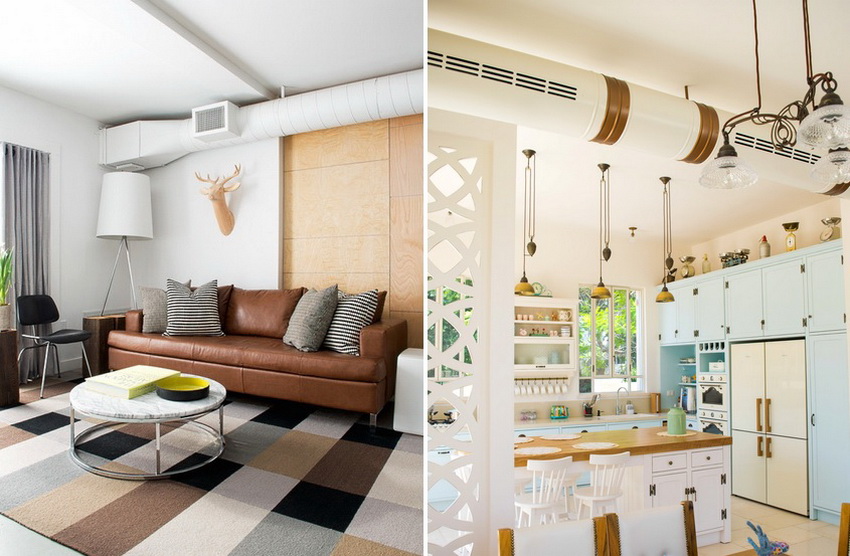 Пластмасовите въздуховоди в апартамента са не само удобни, но могат да бъдат стилно бити чрез създаване на уникален дизайн Пластмасовите въздуховоди в апартамента са не само удобни, но могат да бъдат стилно бити чрез създаване на уникален дизайн