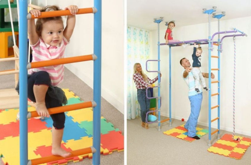 La paret sueca en forma d’U ocupa més espai, però al mateix temps té més oportunitats per practicar esports La paret sueca en forma d’U ocupa més espai, però al mateix temps té més oportunitats per practicar esports