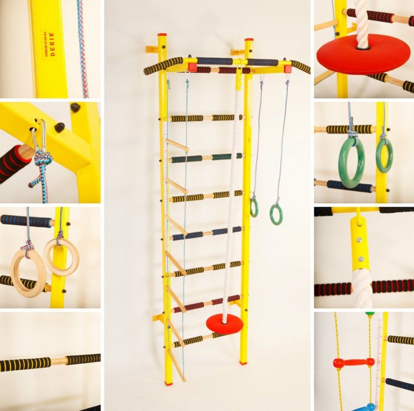 Els fabricants moderns produeixen barres de paret amb un gran nombre de barres horitzontals, cosa que us permet desenvolupar tota una gamma d’exercicis per entrenar diferents grups musculars Els fabricants moderns produeixen barres de paret amb un gran nombre de barres horitzontals, cosa que us permet desenvolupar tota una gamma d’exercicis per entrenar diferents grups musculars