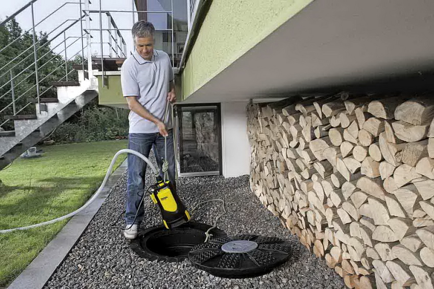 การทำความสะอาดท่อระบายน้ำด้วยปั๊มจุ่ม การทำความสะอาดท่อระบายน้ำด้วยปั๊มจุ่ม