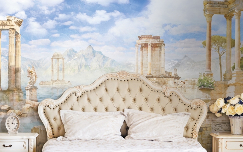 Fresky majú na rozdiel od fototapiet reliéf a matný povrch Fresky majú na rozdiel od fototapiet reliéf a matný povrch