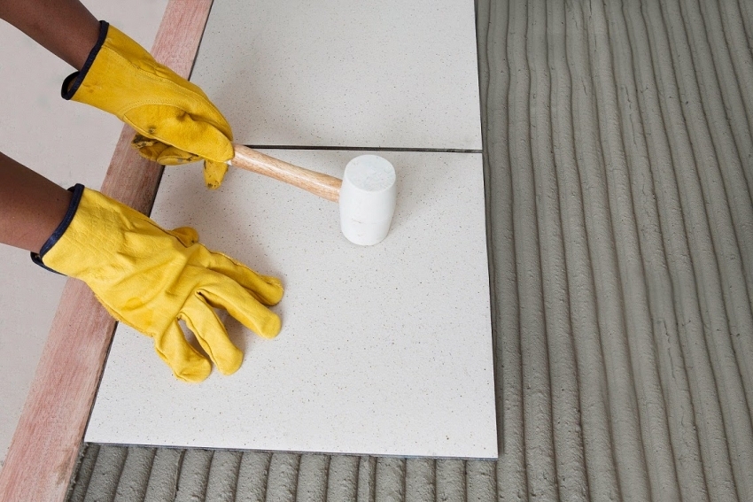 Ο παραδοσιακός τρόπος τοποθέτησης πλακιδίων δεν απαιτεί προσεκτική σήμανση Ο παραδοσιακός τρόπος τοποθέτησης πλακιδίων δεν απαιτεί προσεκτική σήμανση