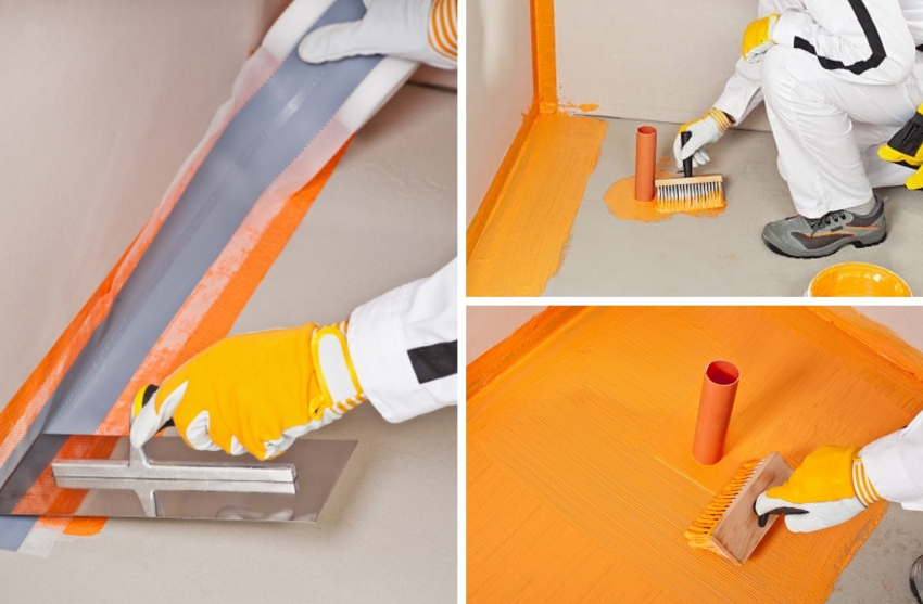 Vanntetting av badet av høy kvalitet før du er ferdig med arbeidet, vil ikke bare bidra til å unngå vekst av sopp og mugg, men også forhindre oversvømmelse av naboer i tilfelle et vanngjennombrudd Vanntetting av badet av høy kvalitet før du er ferdig med arbeidet, vil ikke bare bidra til å unngå vekst av sopp og mugg, men også forhindre oversvømmelse av naboer i tilfelle et vanngjennombrudd