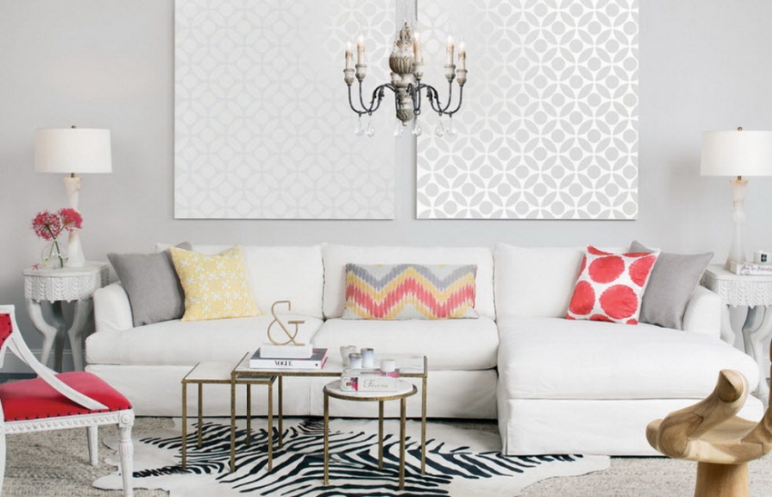 Съвременните дизайнери често използват комбинирани тапети за декорация на стени под формата на картини. Съвременните дизайнери често използват комбинирани тапети за декорация на стени под формата на картини.