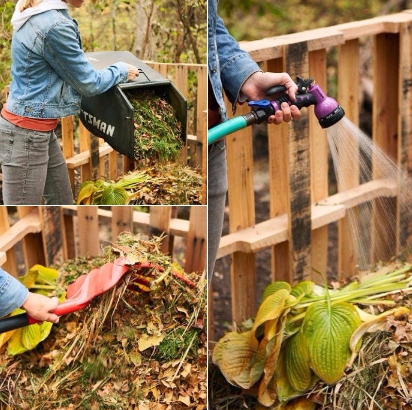 For at prosessene i komposten skal gå raskt, er det nødvendig å sikre at dyngen er fuktig. For at prosessene i komposten skal gå raskt, er det nødvendig å sikre at dyngen er fuktig.
