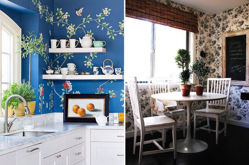 Живите цветове и смелите щампи са идеални за кухненския интериор Живите цветове и смелите щампи са идеални за кухненския интериор