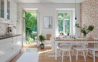 Baggrund til køkkenet: foto af moderne ideer 2017-2018