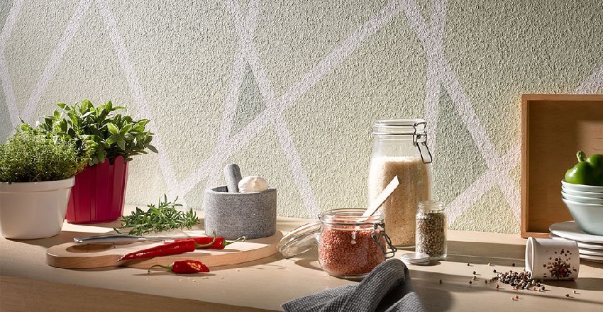 Giấy dán tường kính trong nhà bếp Giấy dán tường kính trong nhà bếp