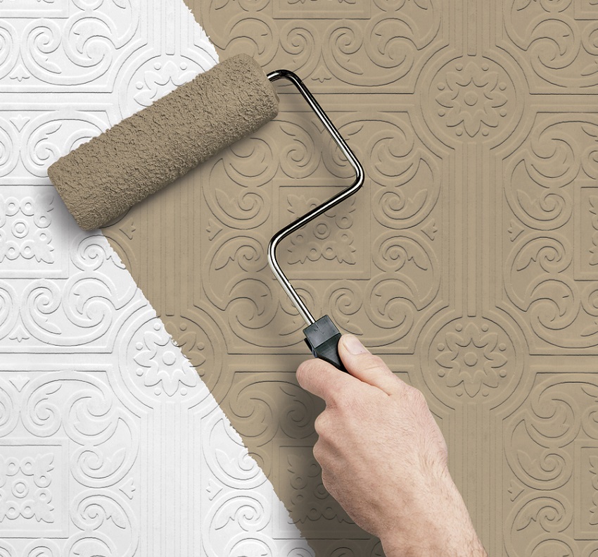 Hình nền có thể sơn được sợi thô Hình nền có thể sơn được sợi thô