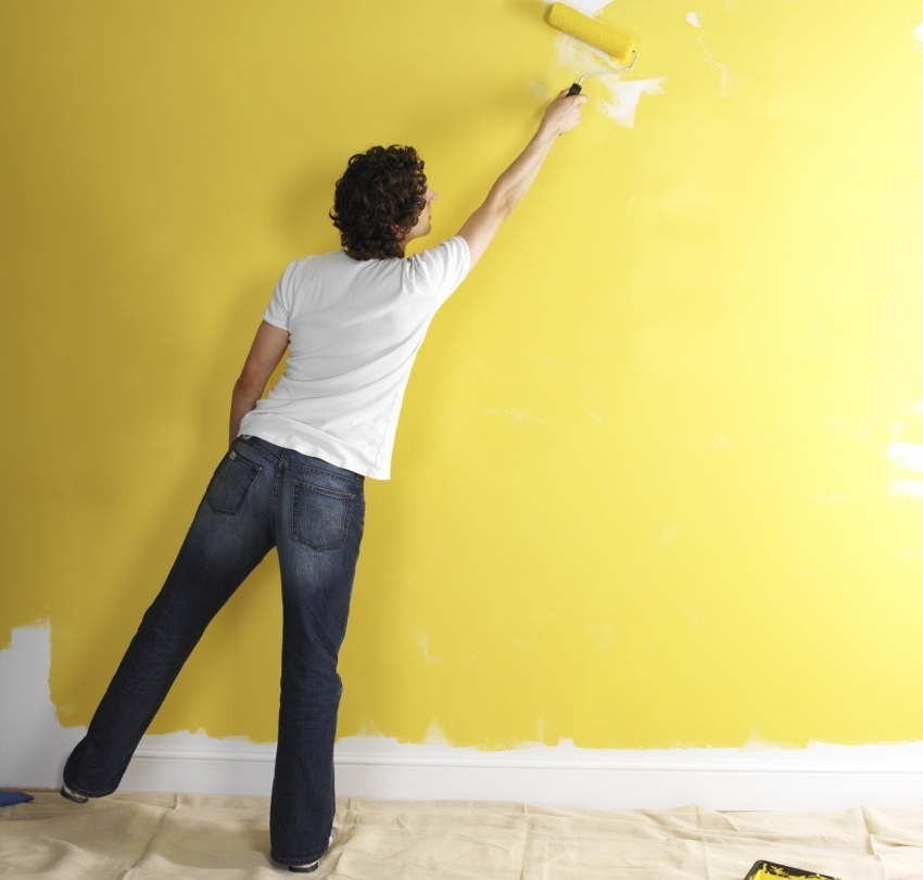 Jotta taustakuvan maalaus olisi tasainen, seinä on suunniteltava tasaisina osina Jotta taustakuvan maalaus olisi tasainen, seinä on suunniteltava tasaisina osina