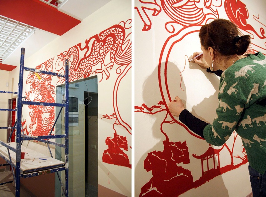 Tegning med orientalt motiv Tegning med orientalt motiv