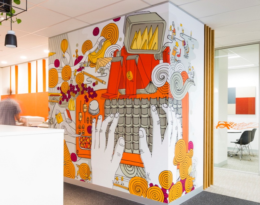 En lys tegning kan fungere som et aksentpunkt i interiøret En lys tegning kan fungere som et aksentpunkt i interiøret