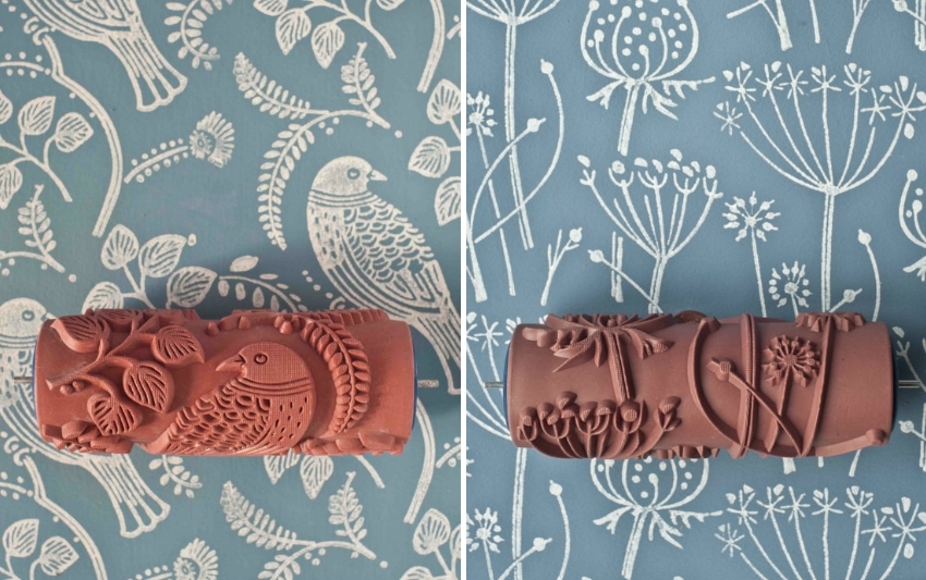 Con lăn cao su trang trí có thể có kết cấu khác nhau, nhờ đó bạn có thể tạo ra các hình vẽ và đồ trang trí thú vị trên tường Con lăn cao su trang trí có thể có kết cấu khác nhau, nhờ đó bạn có thể tạo ra các hình vẽ và đồ trang trí thú vị trên tường