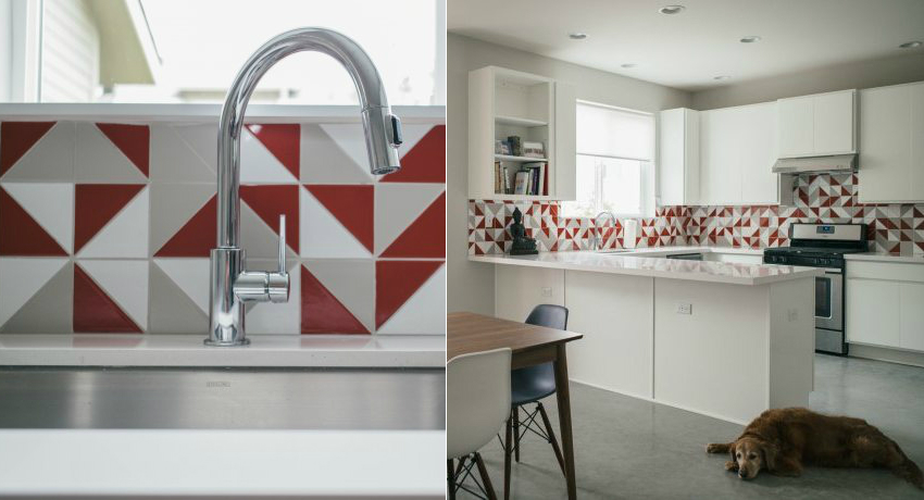 Um exemplo de colocação caótica de ladrilhos cerâmicos 10x10 Um exemplo de colocação caótica de ladrilhos cerâmicos 10x10