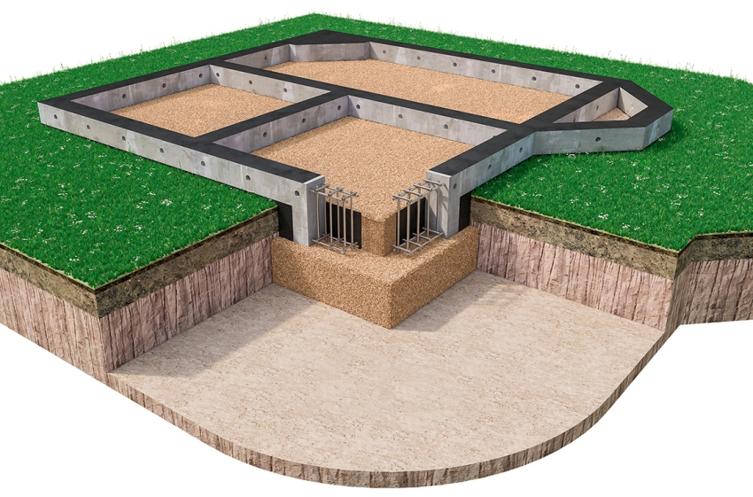 โครงร่าง 3 มิติของรากฐานสำหรับบ้านส่วนตัว โครงร่าง 3 มิติของรากฐานสำหรับบ้านส่วนตัว