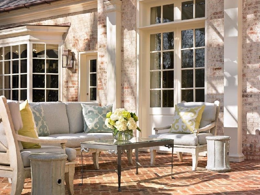 Một ví dụ về cách phối cảnh đẹp của mặt tiền ngôi nhà bằng gạch bán cổ Một ví dụ về cách phối cảnh đẹp của mặt tiền ngôi nhà bằng gạch bán cổ