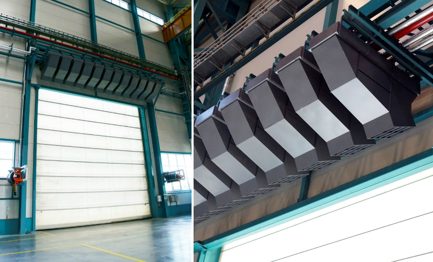 עבור מחסנים גדולים משתמשים בווילונות חזקים של מים עבור מחסנים גדולים משתמשים בווילונות חזקים של מים