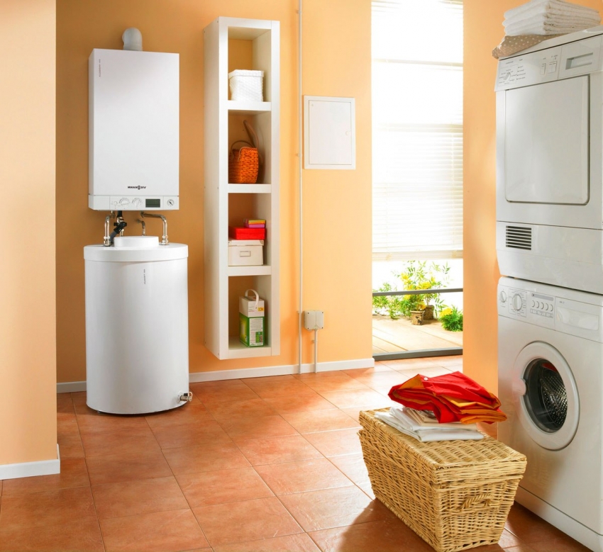 Lò hơi gia nhiệt gián tiếp có thể được kết nối với cả lò hơi gas và điện Lò hơi gia nhiệt gián tiếp có thể được kết nối với cả lò hơi gas và điện