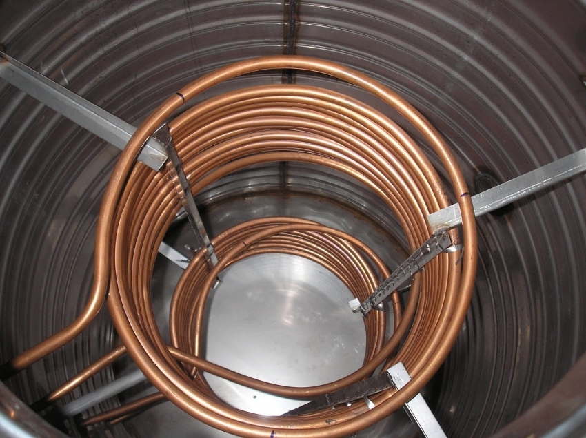 Cuộn dây cho nồi hơi gia nhiệt gián tiếp làm bằng ống đồng Cuộn dây cho nồi hơi gia nhiệt gián tiếp làm bằng ống đồng