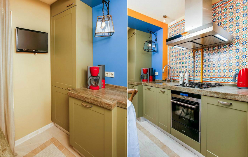 ניתן לבחור את הגוון הנכון של אוזניות למטבח קטן באמצעות מעגל שילובי צבעים ניתן לבחור את הגוון הנכון של אוזניות למטבח קטן באמצעות מעגל שילובי צבעים