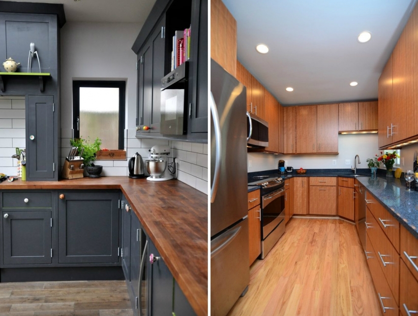 אריחים מבריקים לסינר מרחיבים חזותית את החלל של מטבח קטן אריחים מבריקים לסינר מרחיבים חזותית את החלל של מטבח קטן