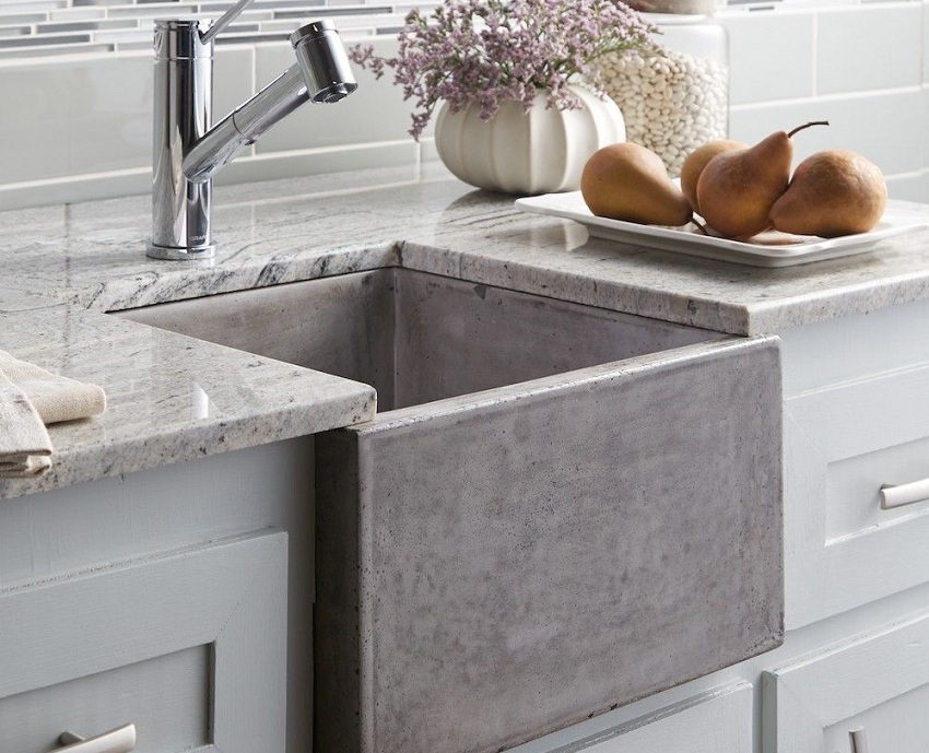 כיור אבן מלאכותי עם קערה בודדת עמוקה כיור אבן מלאכותי עם קערה בודדת עמוקה