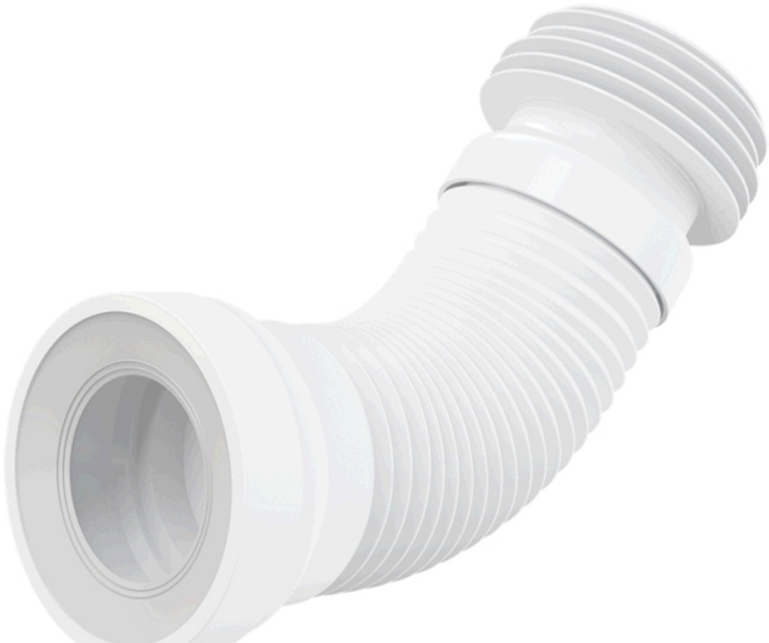 Bølgepapp for å koble toalettet til avløpssystemet Bølgepapp for å koble toalettet til avløpssystemet